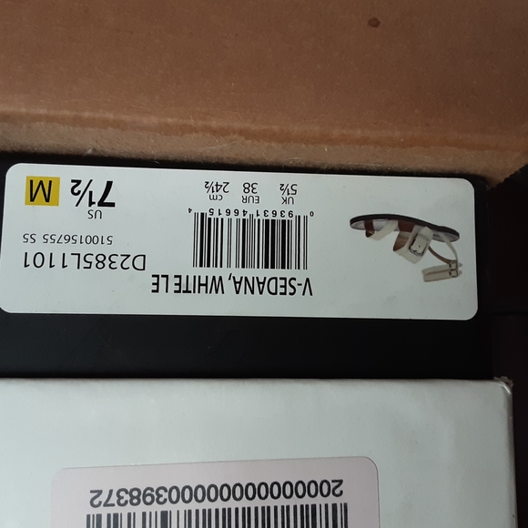 Via Spiga Sedana Sandals White Leather Buckle Size 7.5 - Picture 3 of 12